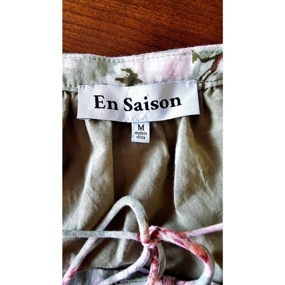 En Saison Tiered Ruffled Maris Mini Dress, Fully lined.  Sz M - Picture 8 of 15